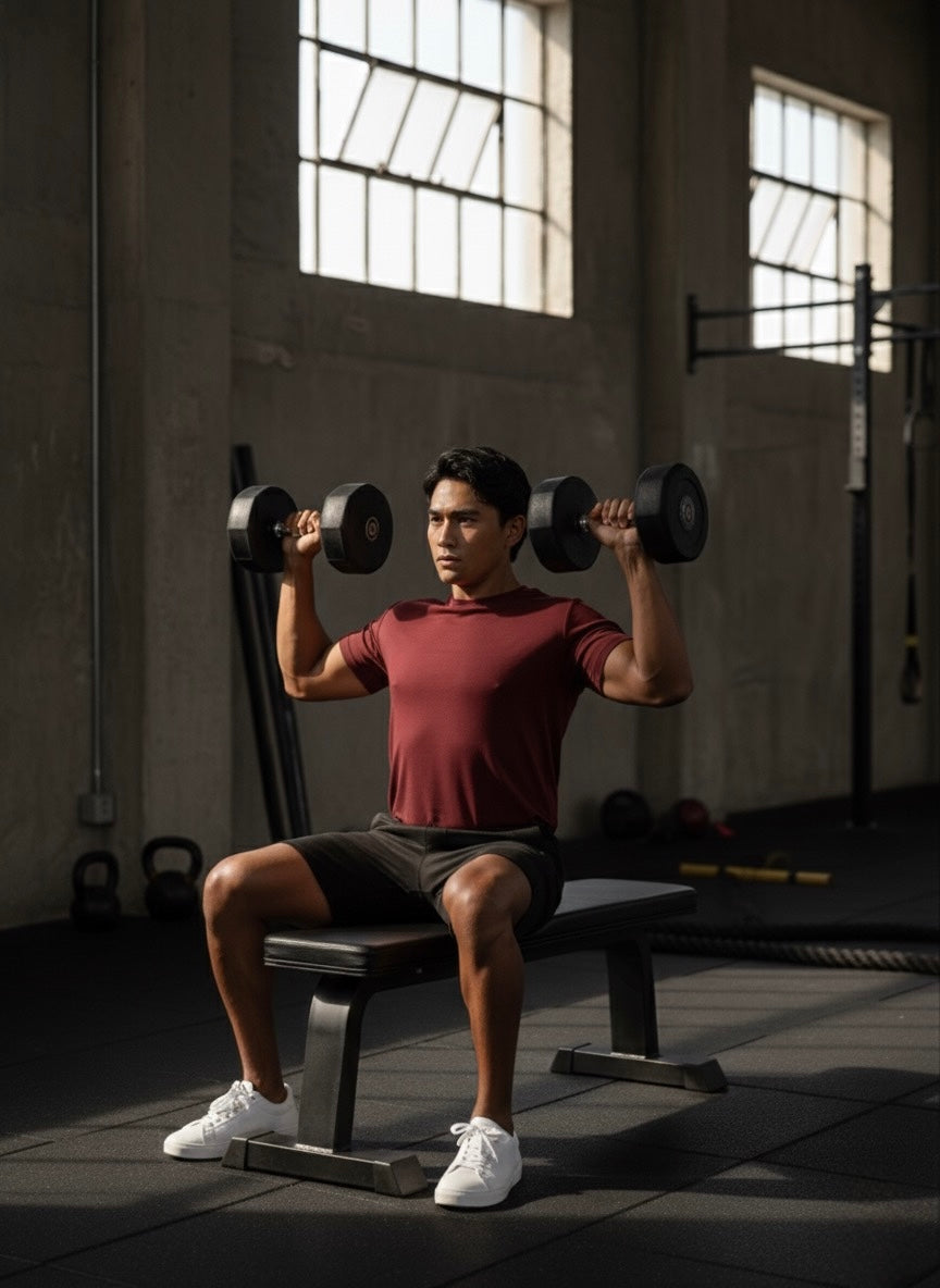 Structural Cotton Crew - Maroon