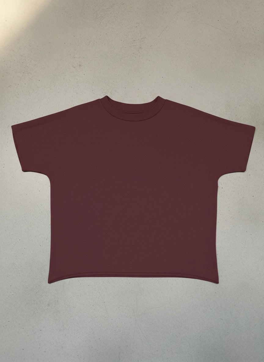 Structural Cotton Crew - Maroon