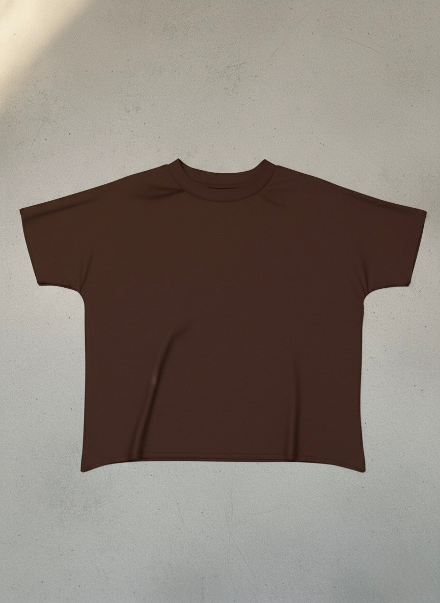 Structural Cotton Crew - Brown