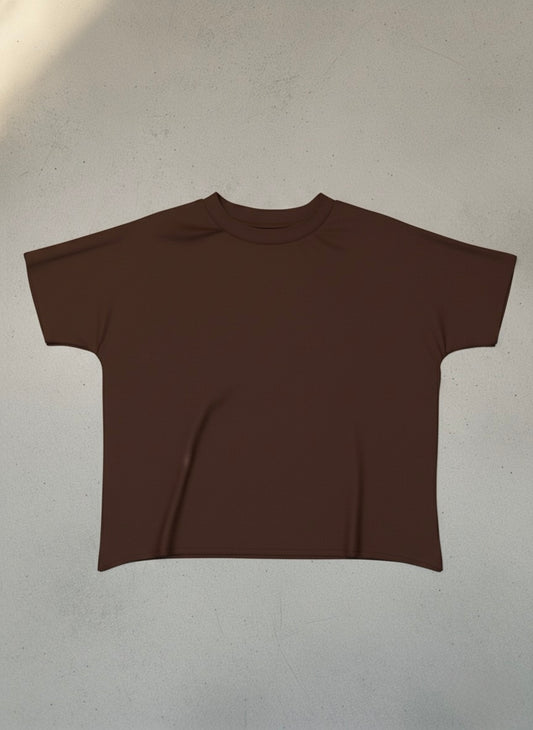 Structural Cotton Crew - Brown
