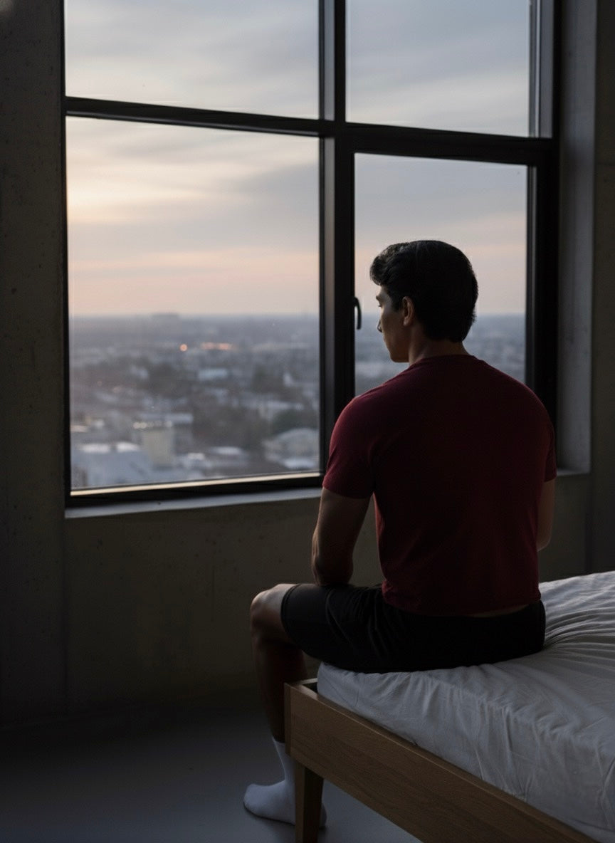 Structural Cotton Crew - Maroon