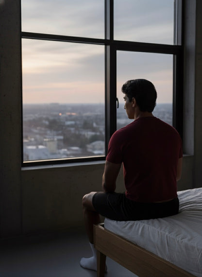 Structural Cotton Crew - Maroon